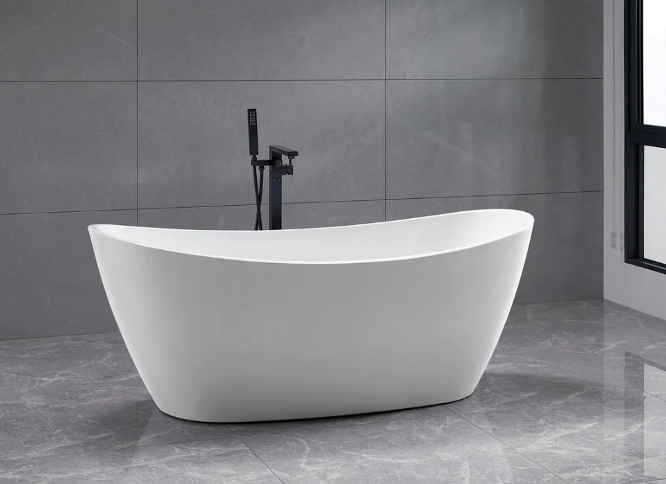 Polysan Avila freestanding bath 170x80x68cm white gloss