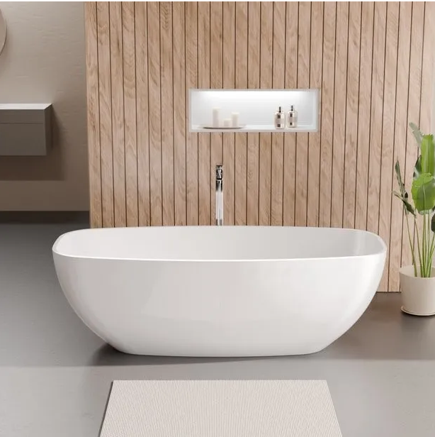 Polysan Ipanema freestanding bath white cast marble 170x70cm